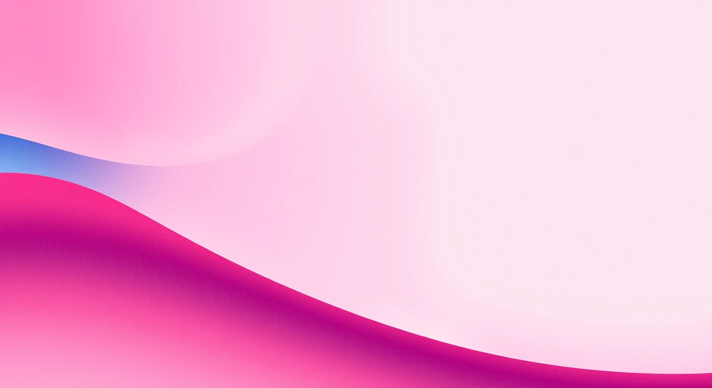 グラデーションの波を描いた抽象背景の色鉛筆風イラスト