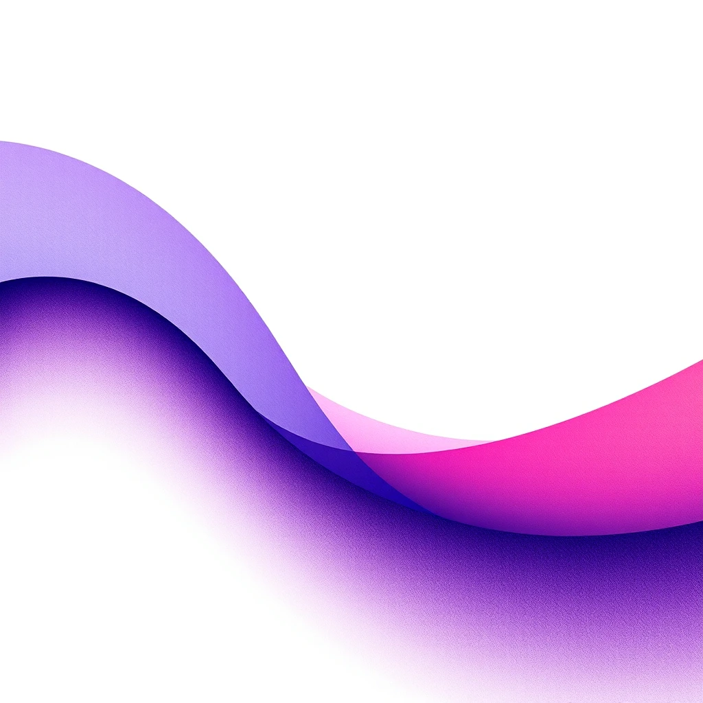 グラデーションの波を描いた抽象背景の色鉛筆風イラスト