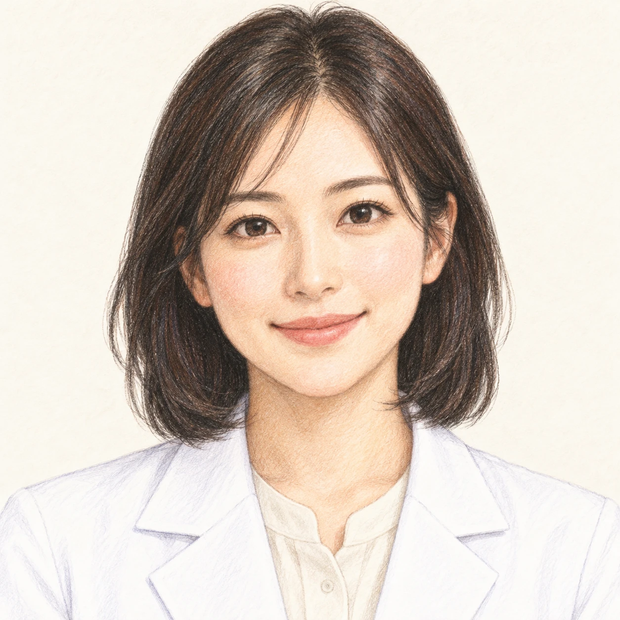 인물, 약사, 소셜미디어, 클로즈업 일러스트 (색연필)