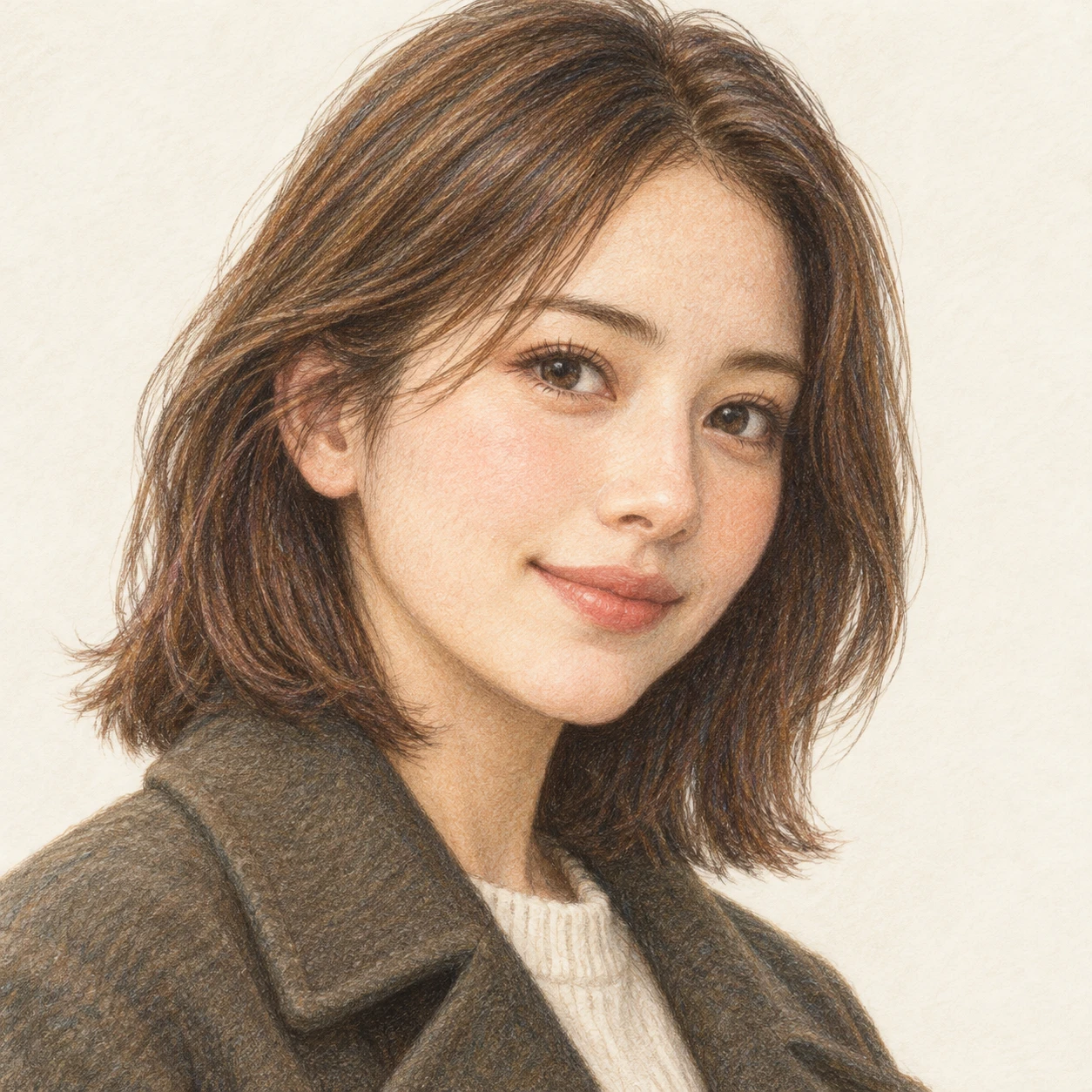 인물, 방문객, 소셜미디어, 클로즈업 일러스트 (색연필)