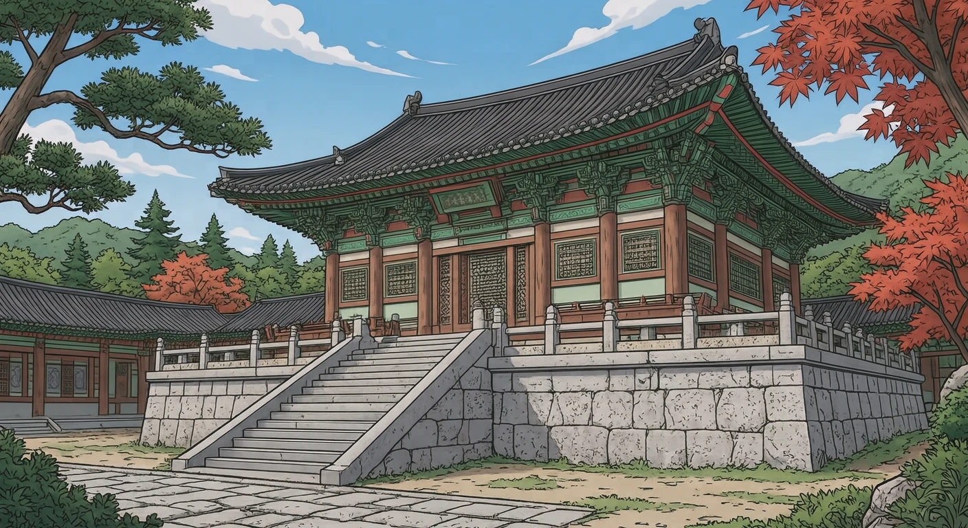 세계유산 경주 불국사 일러스트 (애니메이션 채색)