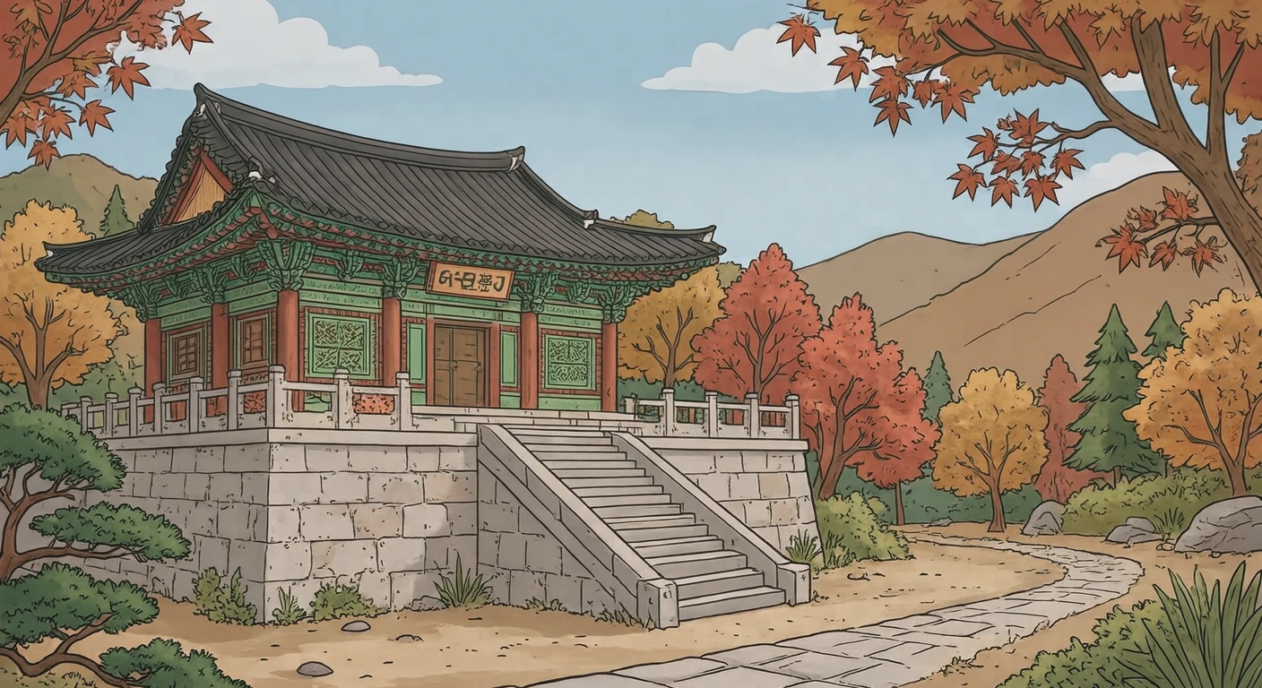 세계유산 경주 불국사 일러스트 (편안한 카툰)