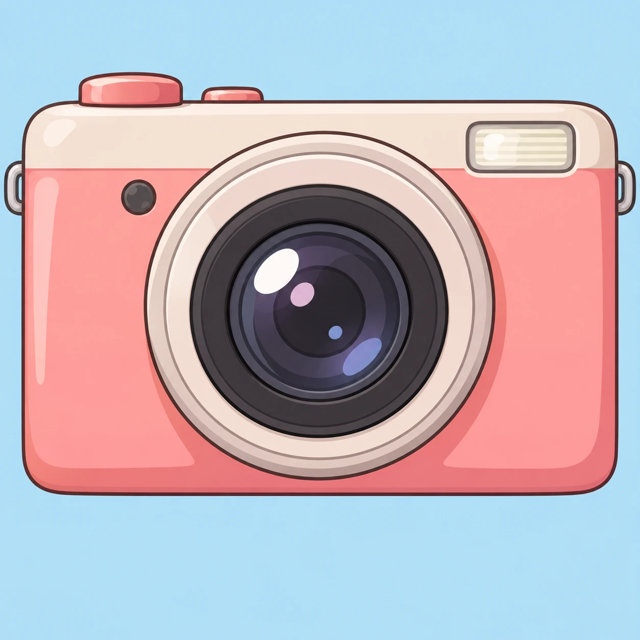 カメラのプロフィールアイコン（デフォルメ）