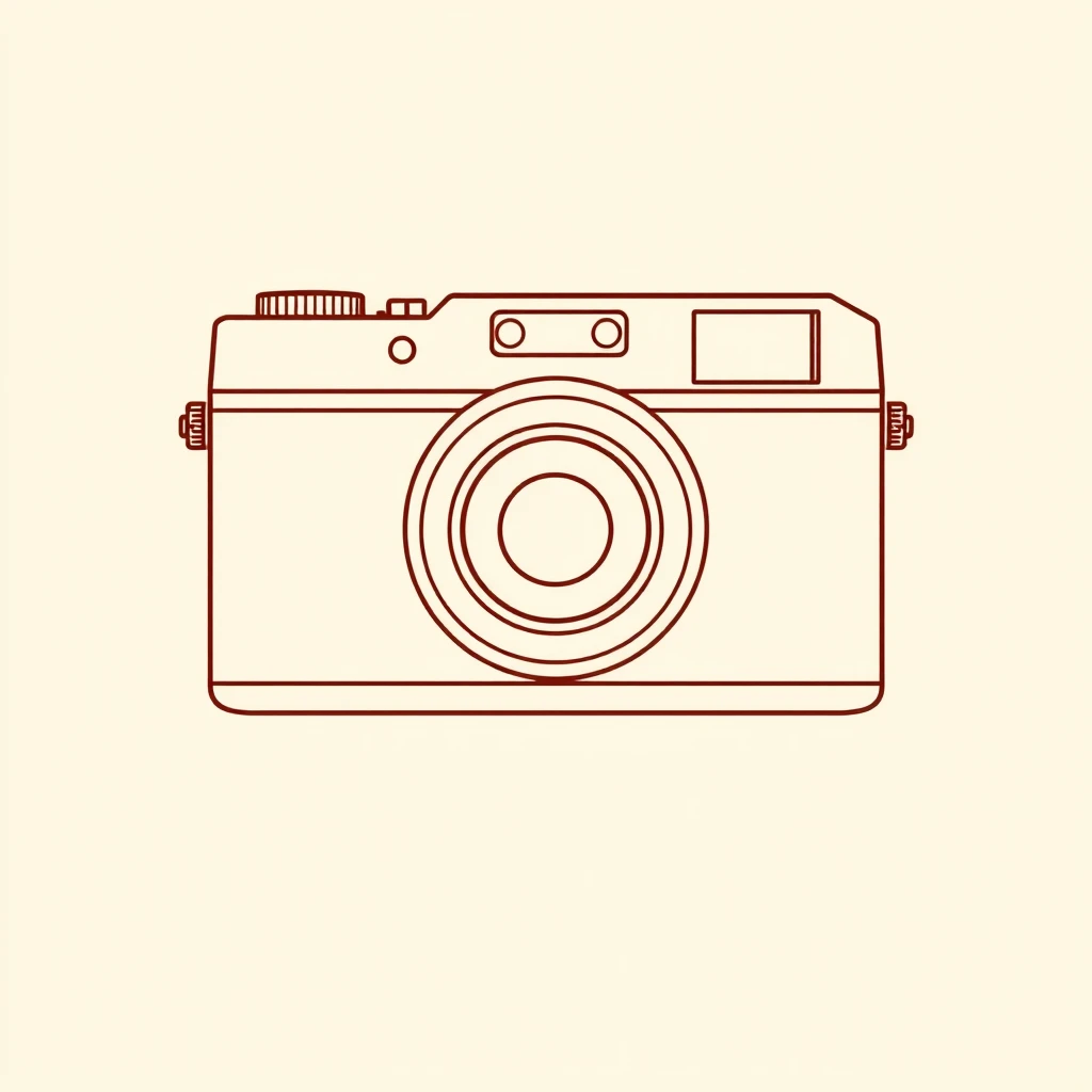 Profile picture of a compact camera (simple line art)