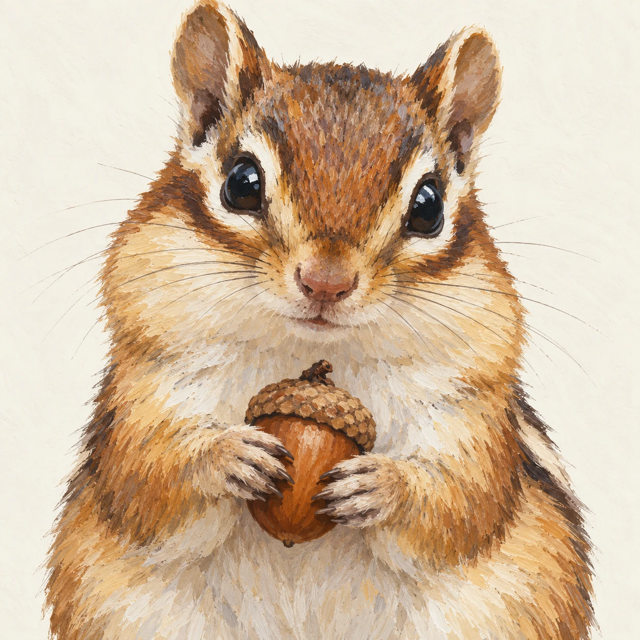 Profile picture of a chipmunk (gouache)