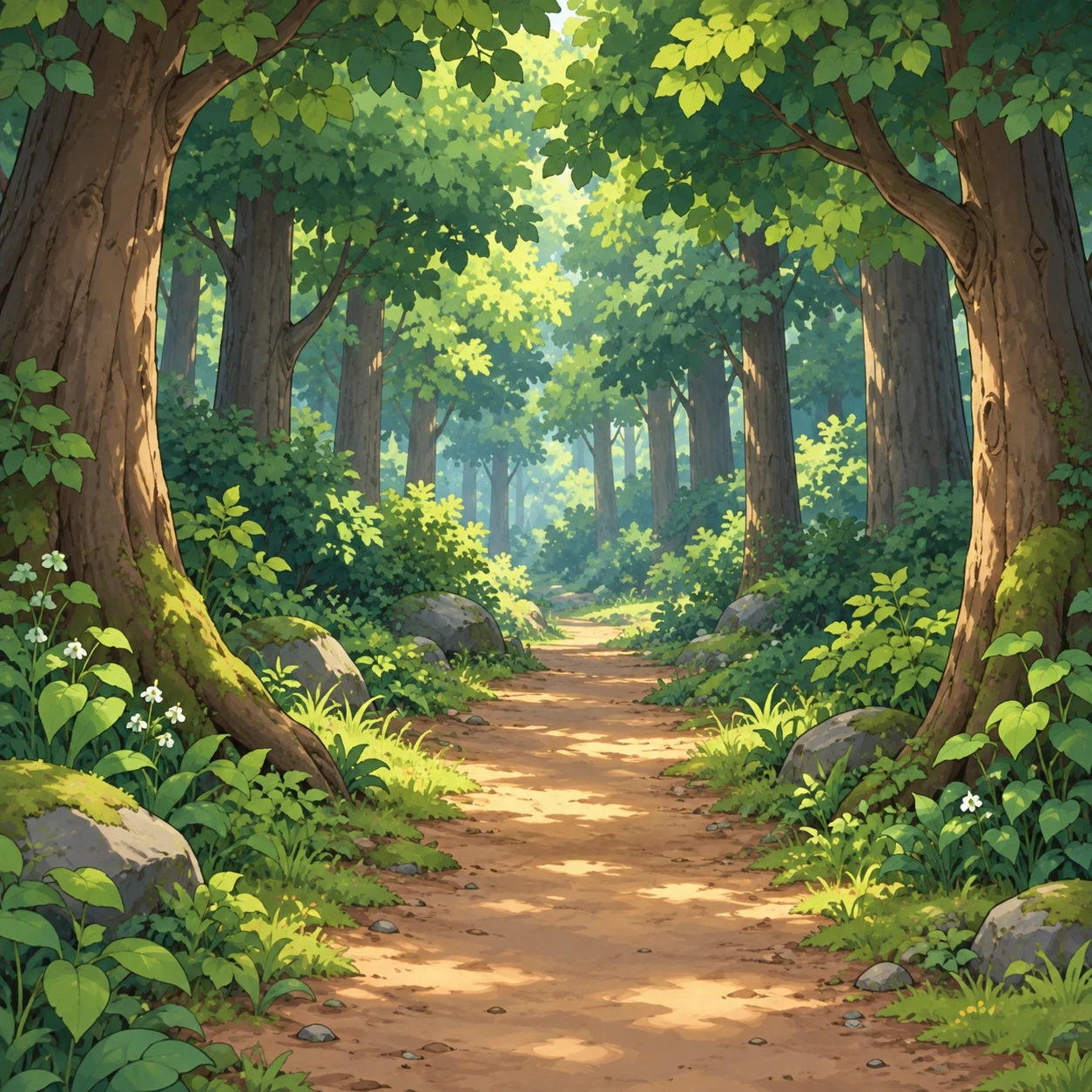 숲속 오솔길의 프로필 아이콘 (SD 캐릭터)