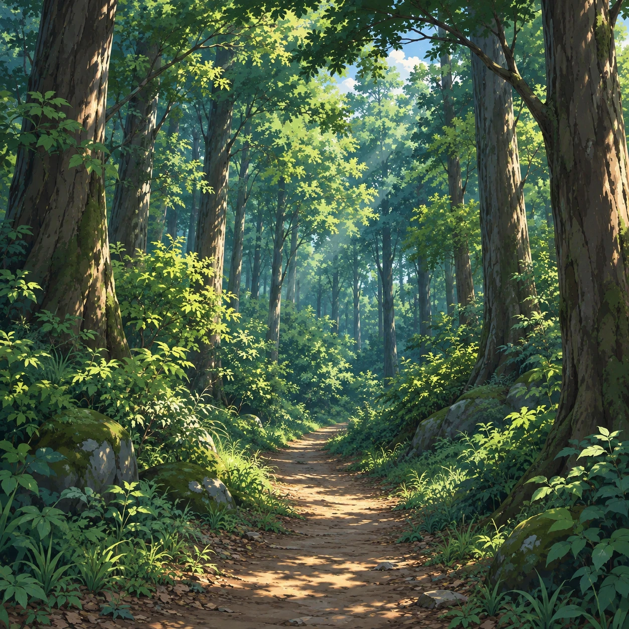 林间小路的头像（动画平涂）