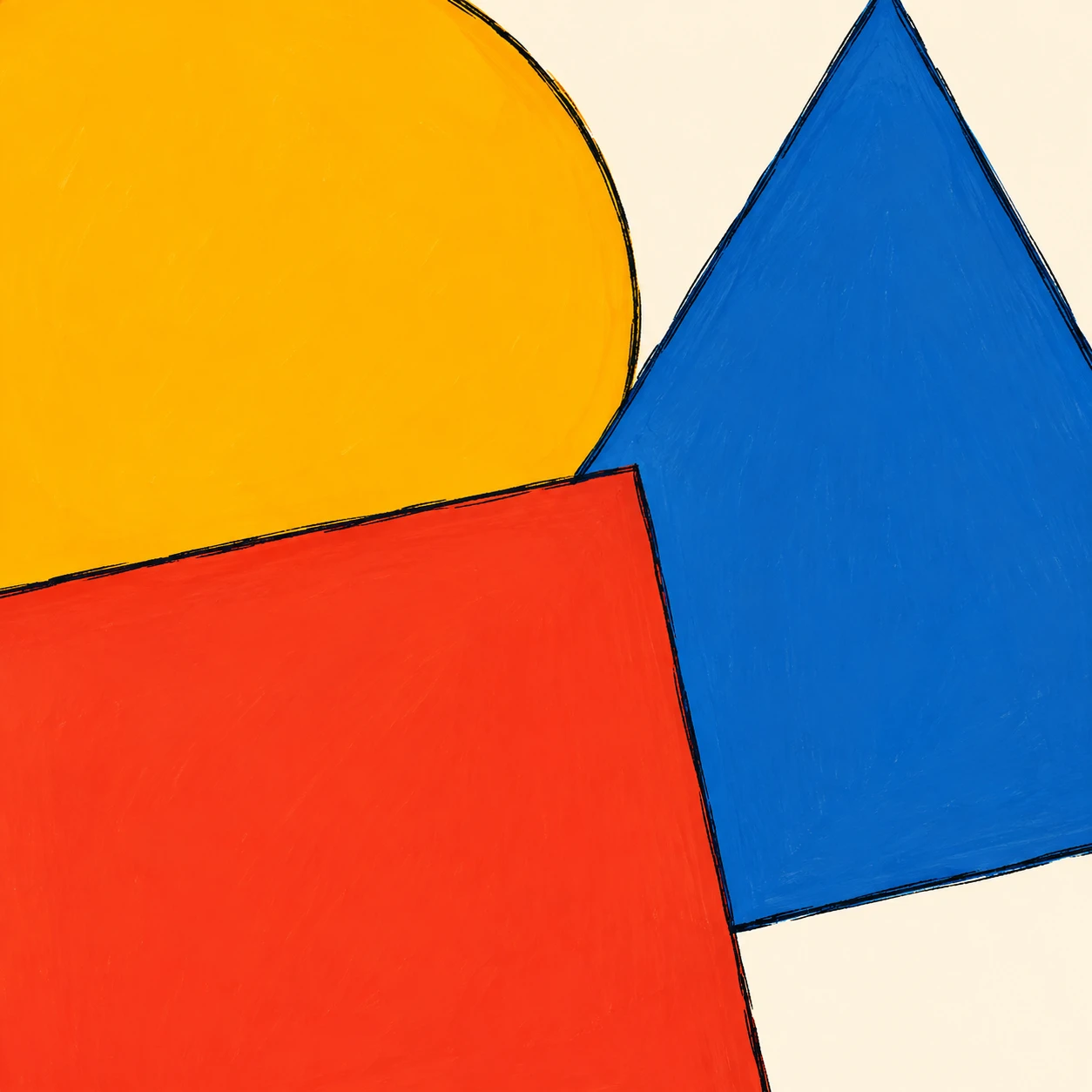 Profile picture of overlapping geometric shapes (hand-drawn)