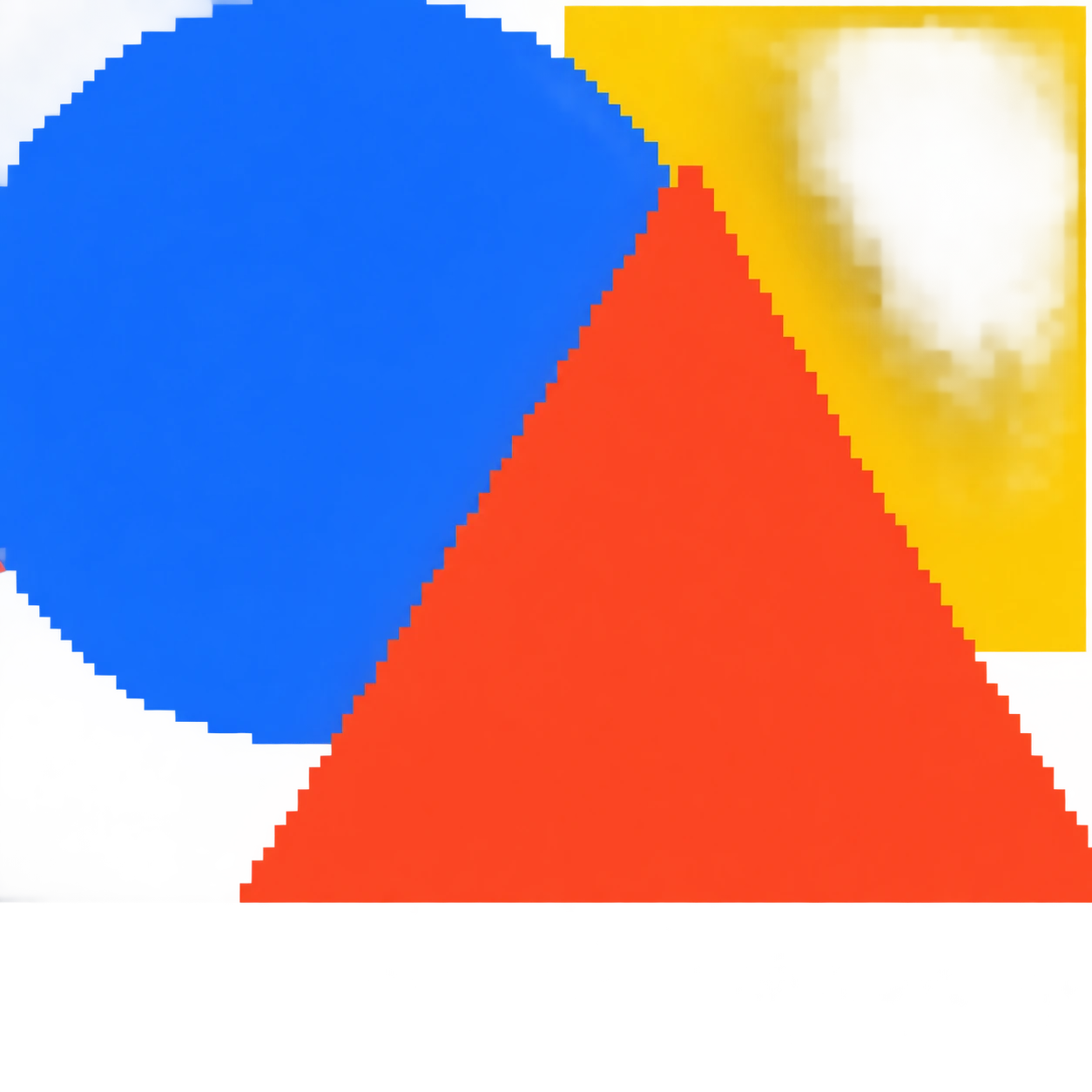Profile picture of overlapping geometric shapes (pixel art)