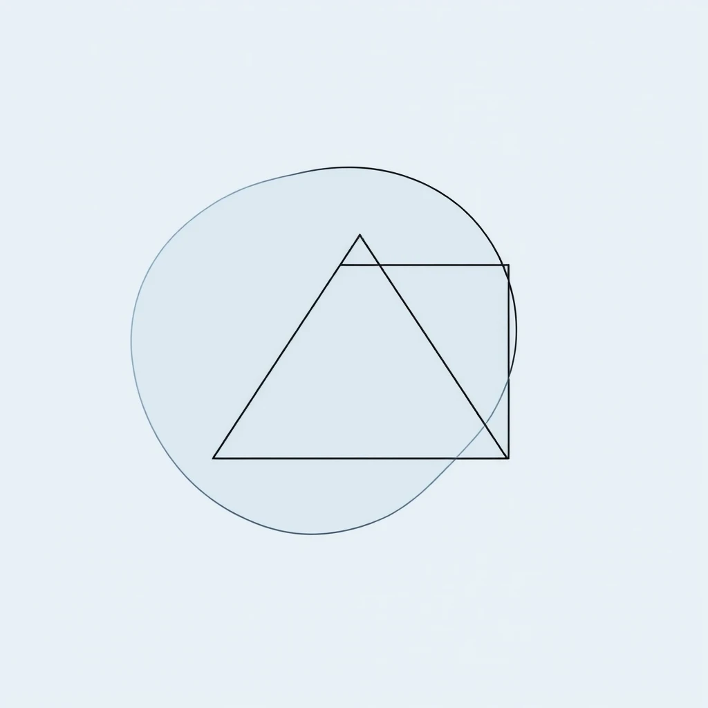 Profile picture of overlapping geometric shapes (simple line art)