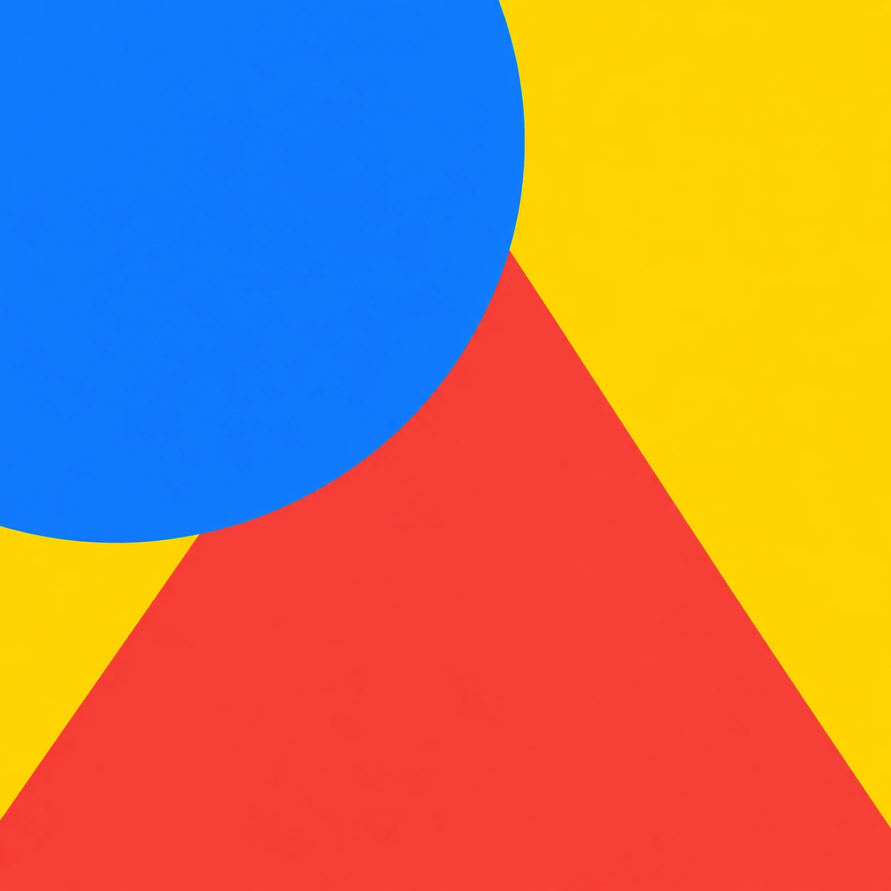 Profile picture of overlapping geometric shapes (flat illustration)