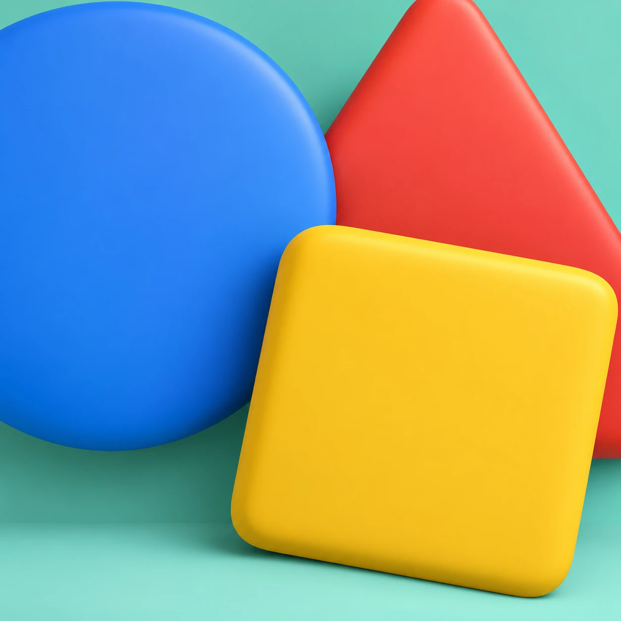 Profile picture of overlapping geometric shapes (soft 3D)