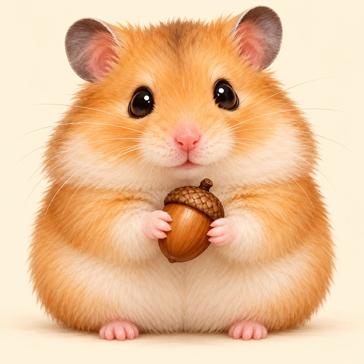 Profile picture of a golden hamster (chibi)