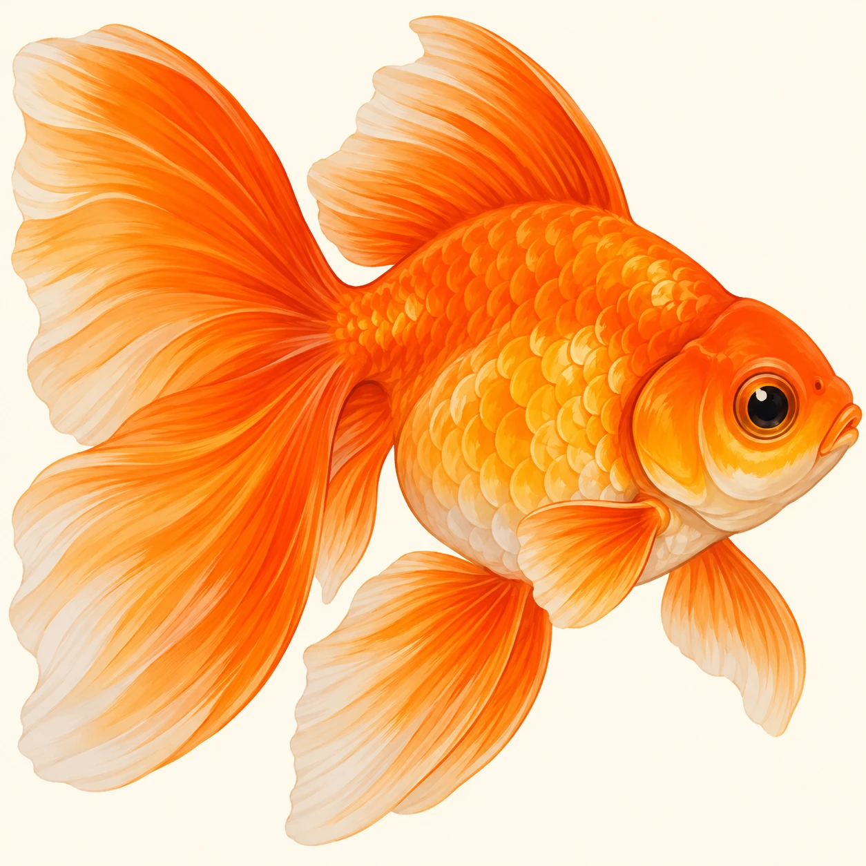 金魚のプロフィール用画像（ゆるいイラスト）