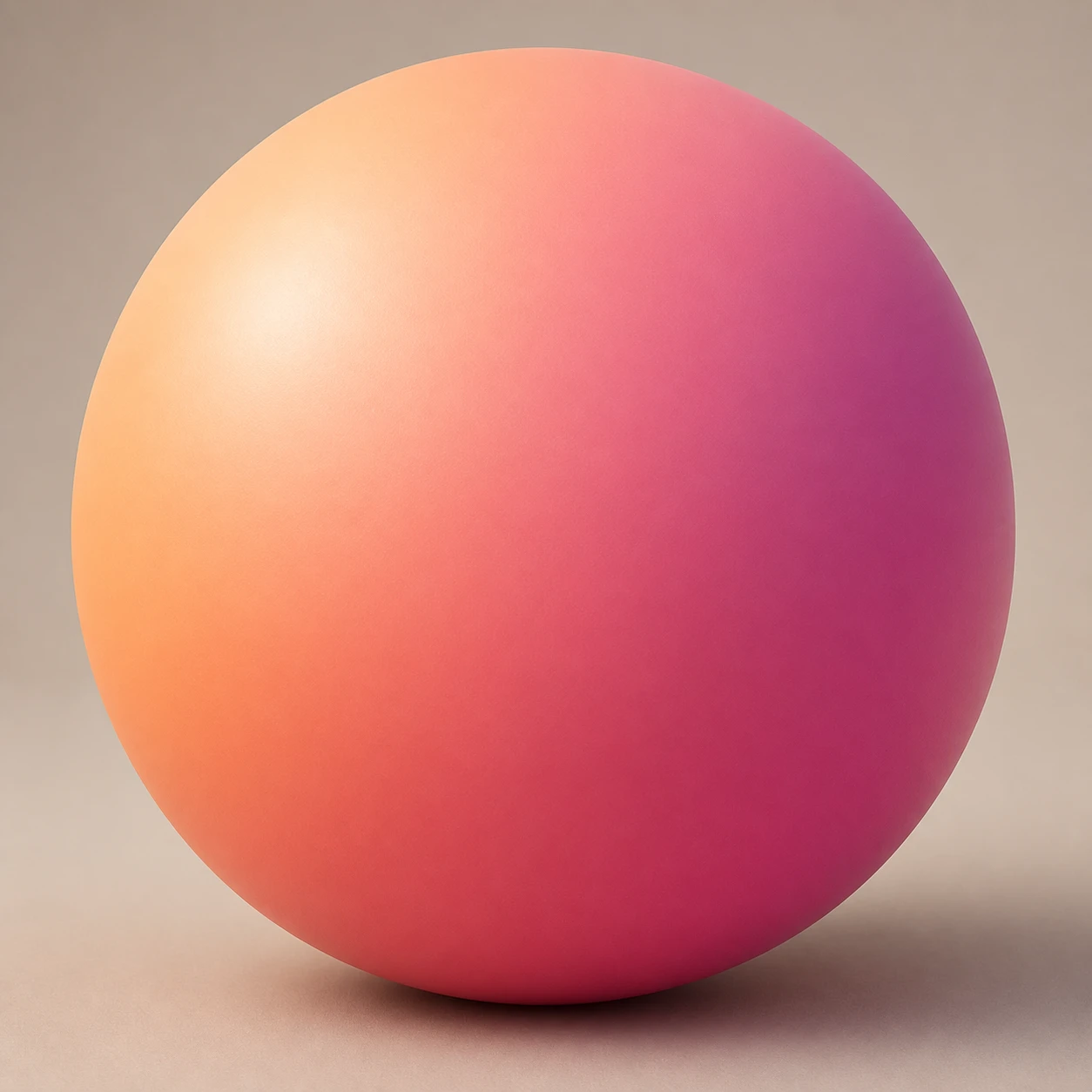Soft 3D profile picture of a sphere with a colour gradient