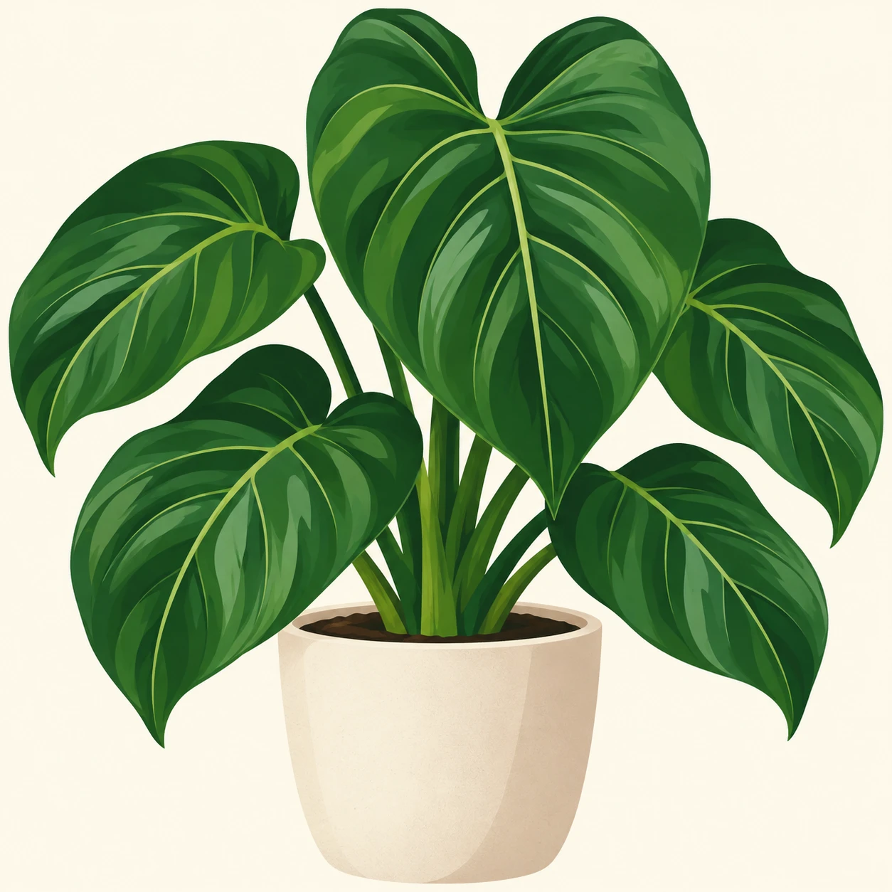 Profile picture of a potted houseplant (bold graphic)