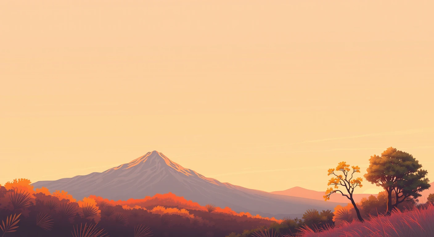 Illustration of landscape, nature, mountain, tree, sky, in an outdoors