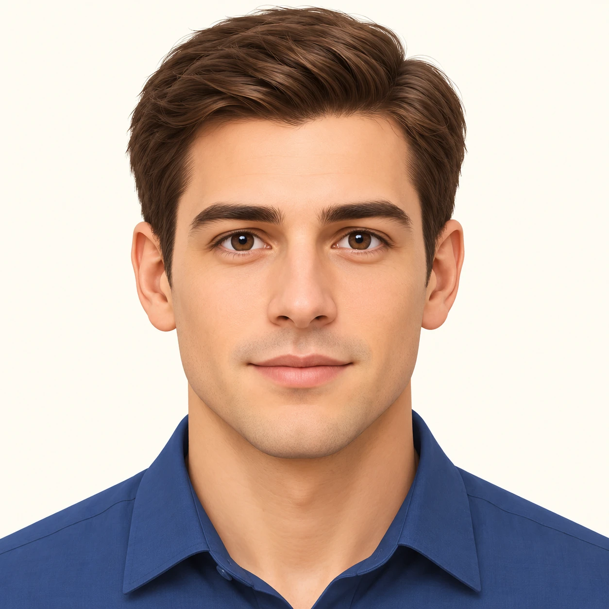 Profile picture of a man with short hair (isometric)