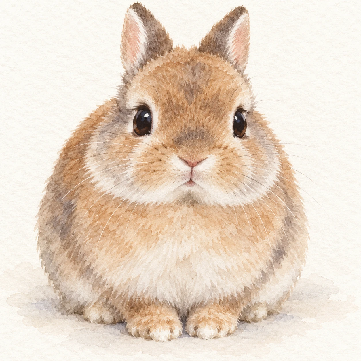Profile picture of a Netherland dwarf rabbit (watercolor)