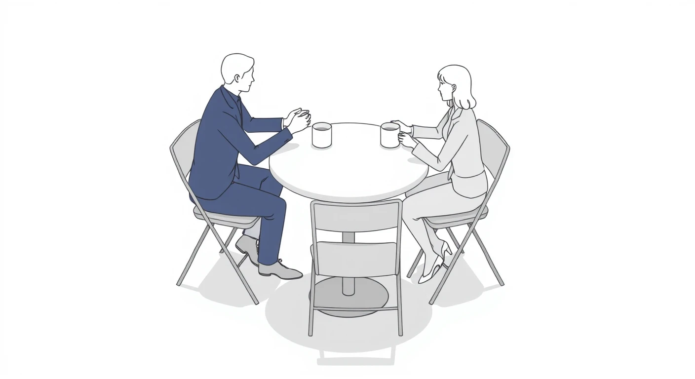 休憩スペースでコーヒーを飲む2人の同僚のアイソメトリックイラスト