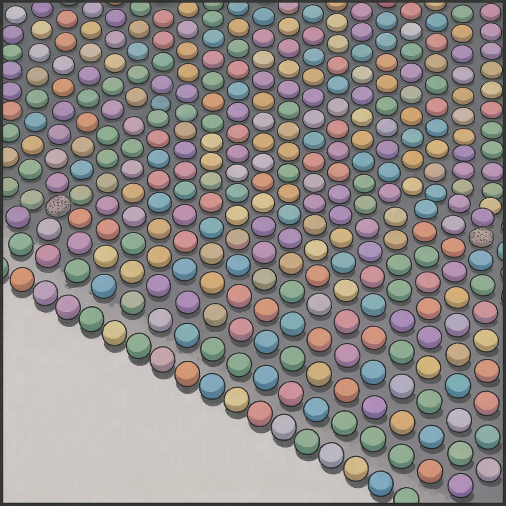 Profile picture of a polka dot pattern (anime cel-shaded)
