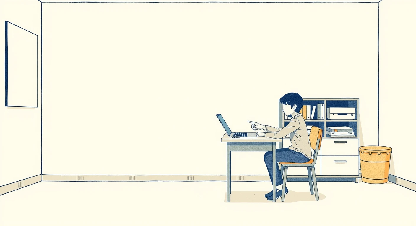 先生が生徒に個別に教える様子のイラスト