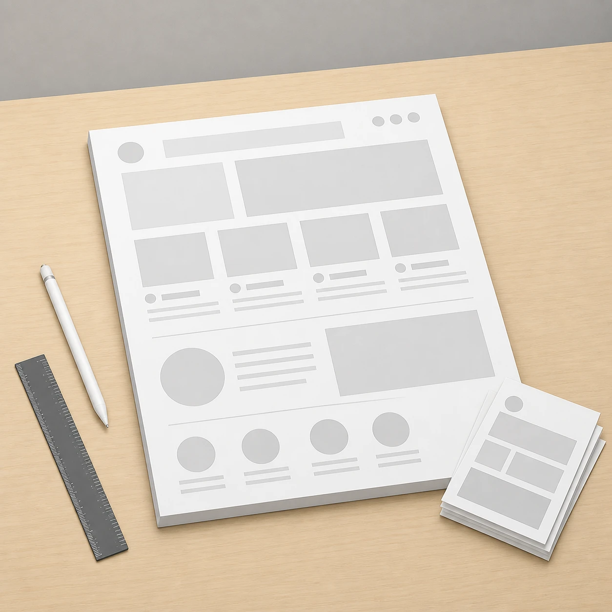UX/UIデザインプロセスのアイソメトリックイラスト